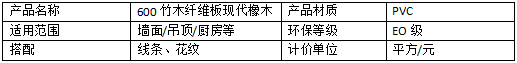 600竹木纖維板現代橡木